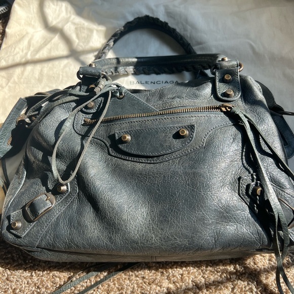 balenciaga city bag size